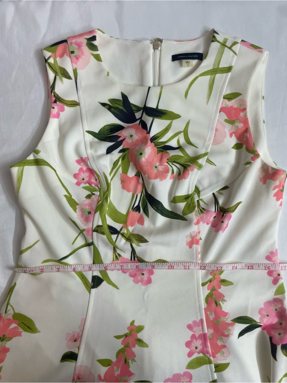 Tommy Hilfiger Women’s Floral Print Fit & Fare Dress Size 12 - Picture 14 of 16